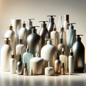 An image depicting a variety of hair growth serums in elegant, sleek bottles of different shapes and sizes, placed against a minimalist background. The image should convey a sense of hope and the diverse range of solutions available for hair loss, suitable for a blog post discussing personal experiences with these products.